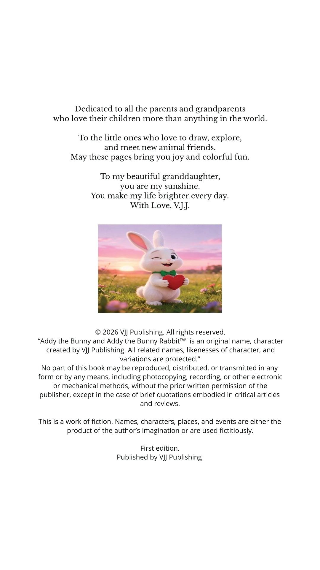 Addy the Bunny Rabbit: Let’s Go to the Zoo